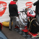 The electric motorcycle even had a meaty cooling duct sort of like the Volkswagen I.D. R, only much smaller.